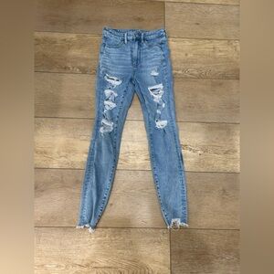American Eagle Highest Rise Jegging Jeans Size 2 Regular 360 Next Level Stretch
